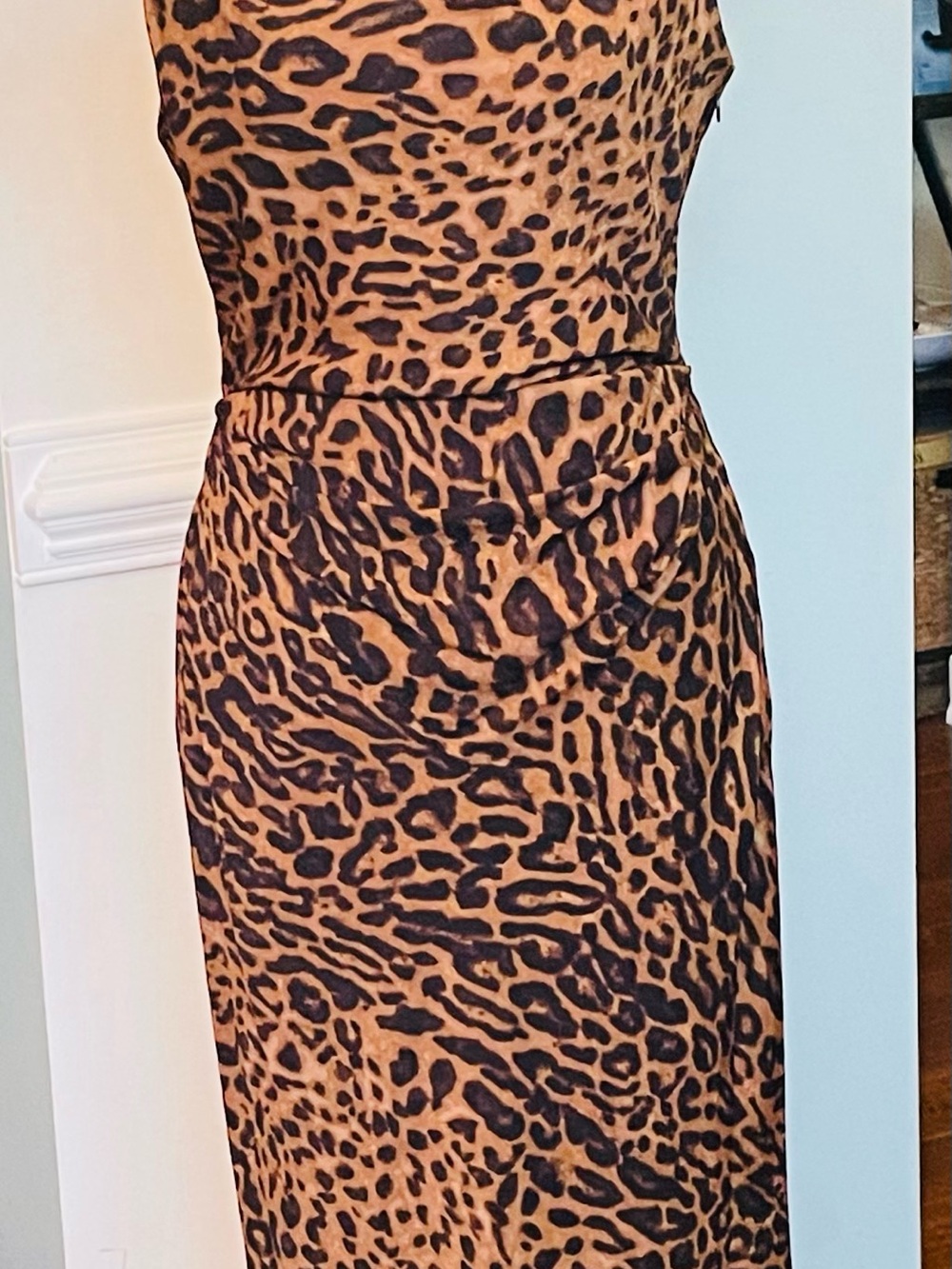 Ralph Lauren Leopard-Print Maxi Dress in Brown and Black